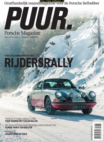 PUUR Porsche Magazine – april 2019 Cover