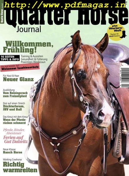 Quarter Horse Journal – April 2019 Cover
