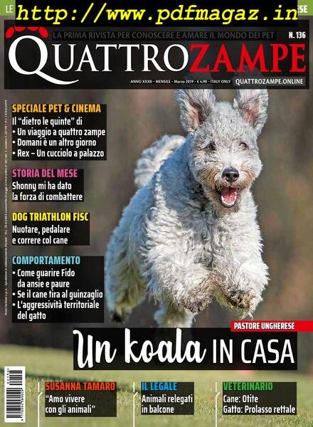 QuattroZampe – marzo 2019 Cover