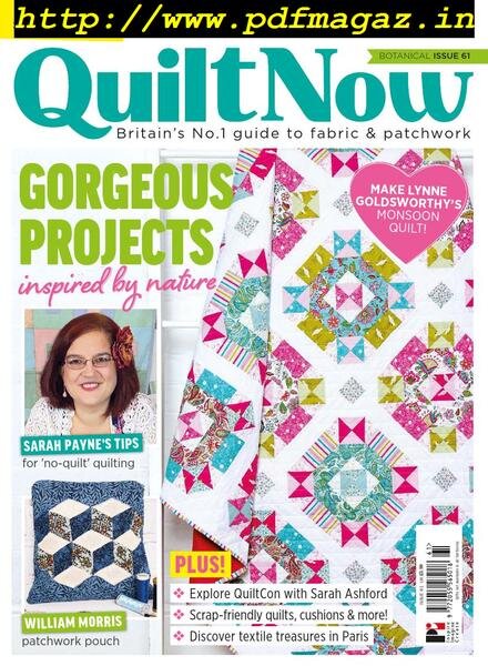 Quilt Now – March 2019 Cover