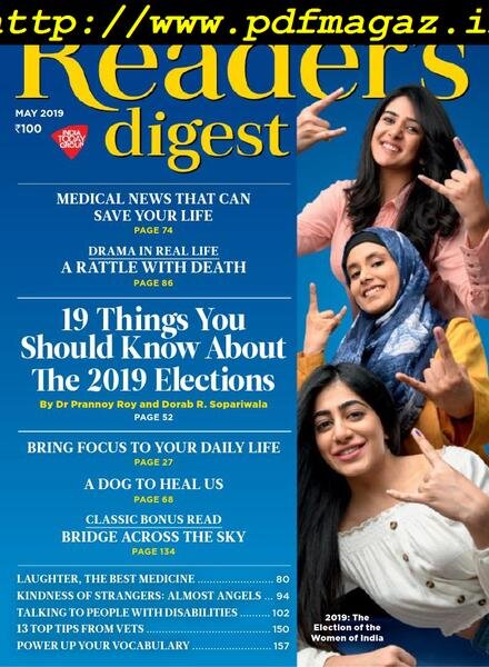 Reader’s Digest India – May 2019 Cover