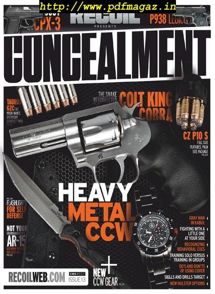 RECOIL Presents Concealment – May 2019 Cover