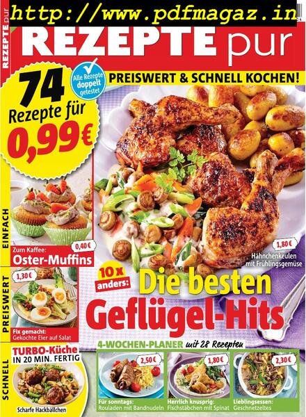 Rezepte Pur – April 2019 Cover