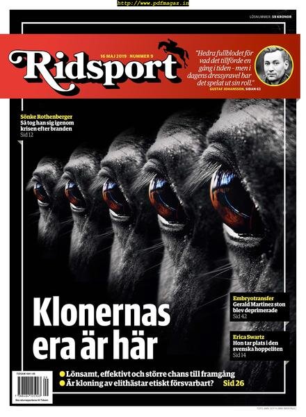 Ridsport – 16 maj 2019 Cover