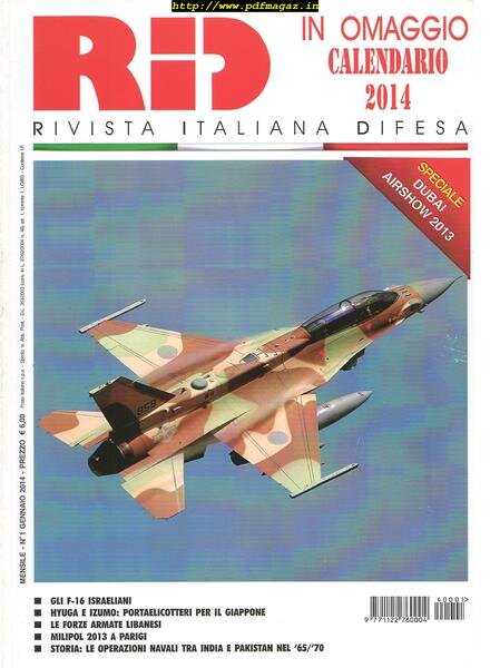Rivista Italiana Difesa – Gennaio 2014 Cover