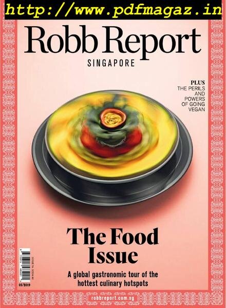 Robb Report Singapore – May 2019 Cover