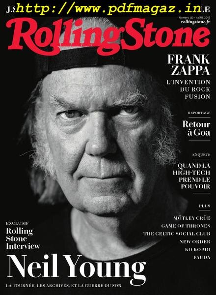 Rolling Stone France – avril 2019 Cover