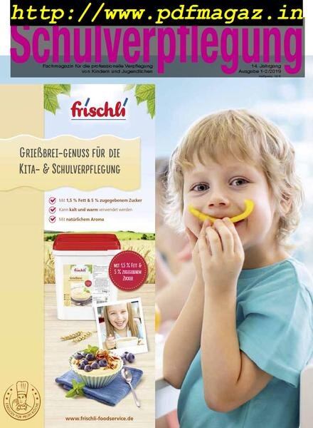 Schulverpflegung – Nr 1-2, 2019 Cover