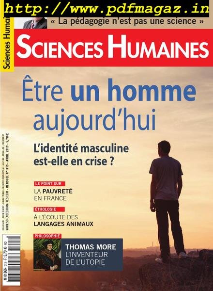 Sciences Humaines – Avril 2019 Cover
