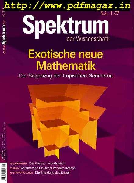 Spektrum der Wissenschaft – Juni 2019 Cover