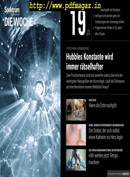Spektrum Die Woche – 10 Mai 2019 Cover