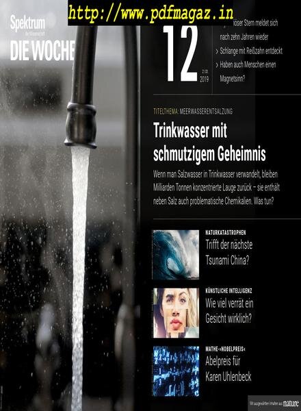 Spektrum Die Woche – 22 Marz 2019 Cover