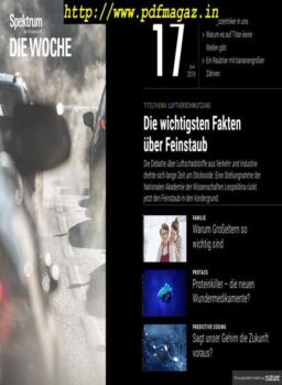 Spektrum Die Woche – 26 April 2019