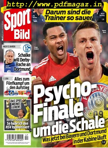 Sport Bild – 24 April 2019 Cover