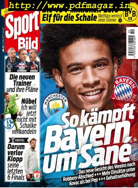 Sport Bild – 29 Mai 2019 Cover