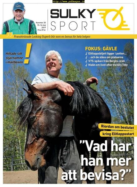 SULKYSPORT – 15 maj 2019 Cover