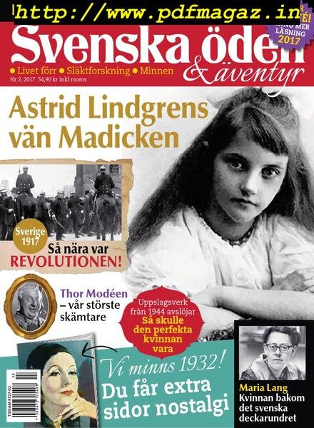 Svenska Oden & aventyr – februari 2017 Cover