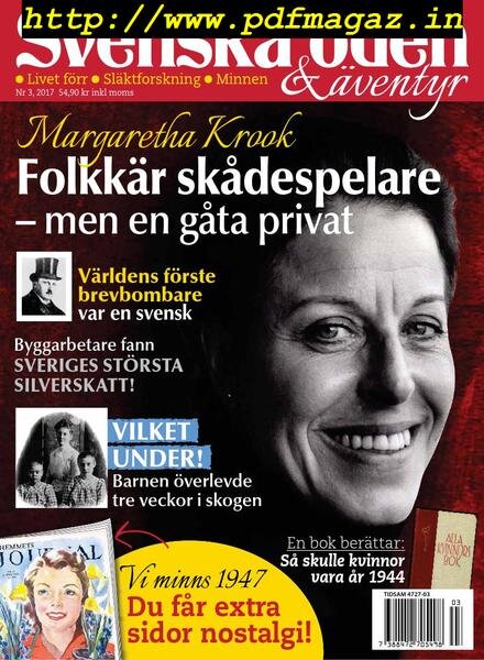 Svenska Oden & aventyr – mars 2017 Cover