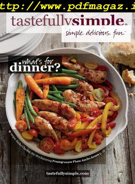 tastefully Simple – Fall-Winter 2018 Cover