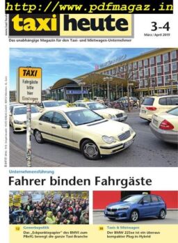 Taxi heute – Marz-April 2019