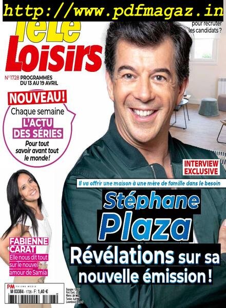 Tele Loisirs – 8 Avril 2019 Cover