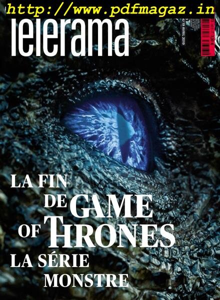 Telerama Magazine – 13 avril 2019 Cover