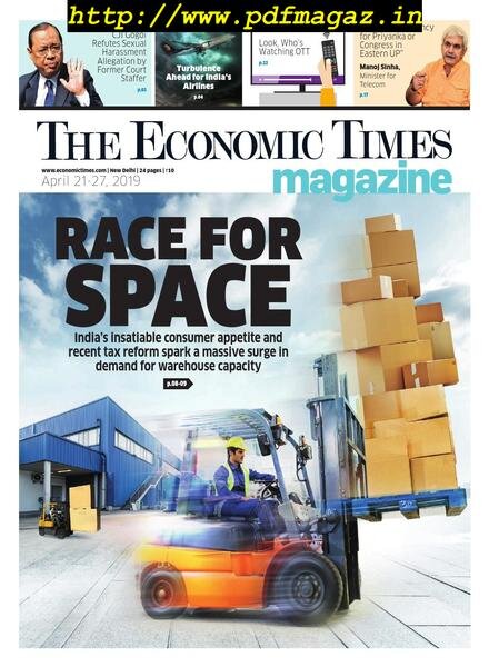 The Economic Times – April 21, 2019 Cover