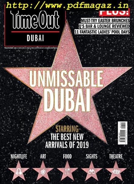 TimeOut Dubai – April 10, 2019 Cover