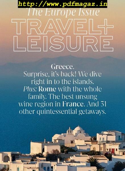 Travel+Leisure USA – May 2019 Cover