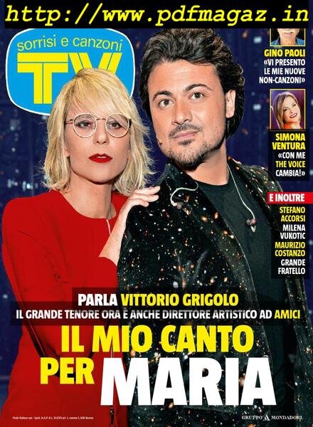 TV Sorrisi e Canzoni – 16 Aprile 2019 Cover