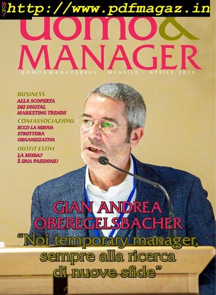 Uomo & Manager – Aprile 2019 Cover