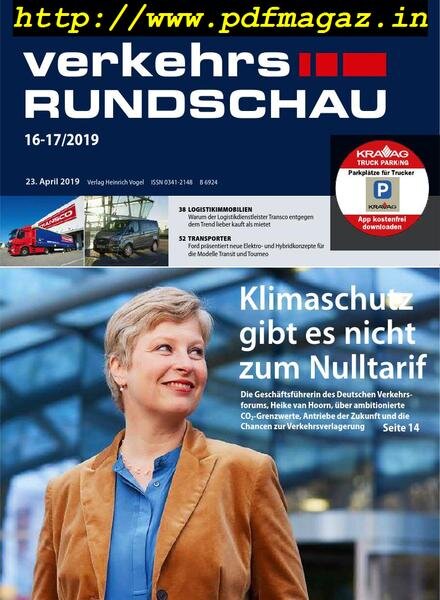 VerkehrsRundschau – 26 April 2019 Cover