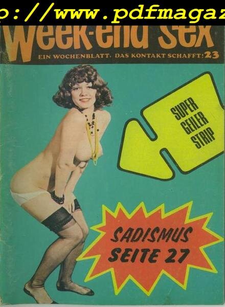 Week-end Sex – n 23 Cover