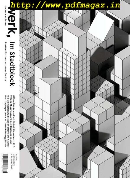 Werk, Bauen + Wohnen – Nr4, 2019 Cover