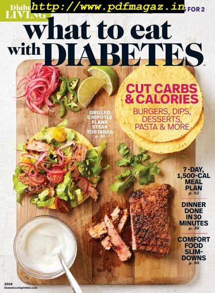 What to eat with Diabetes – March 2019 Cover