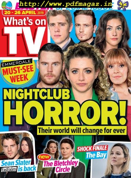 What’s on TV – 20 April 2019 Cover