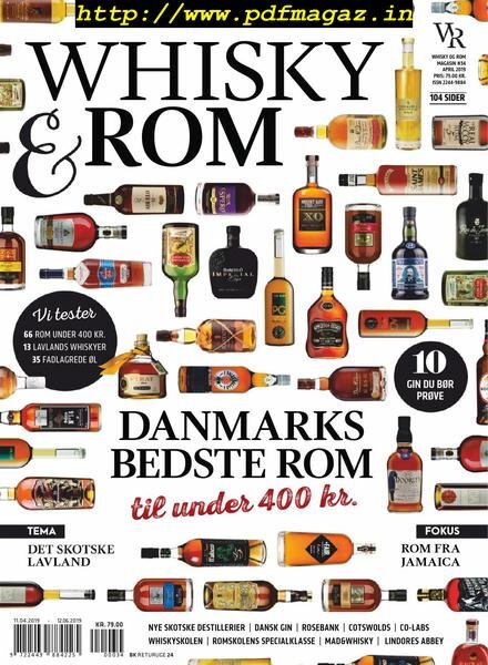 Whisky & Rom – april 2019 Cover