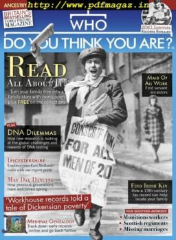 Who Do You Think You Are – May 2019