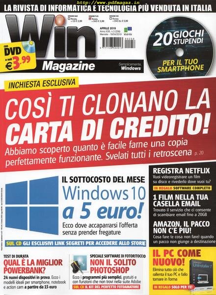 Win Magazine – Aprile 2019 Cover