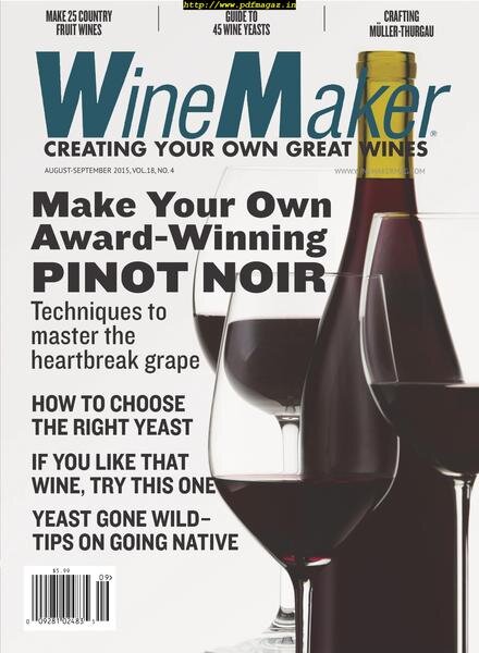 WineMaker – August-September 2015 Cover