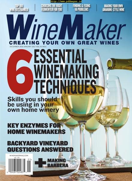 WineMaker – December 2016 – January 2017 Cover