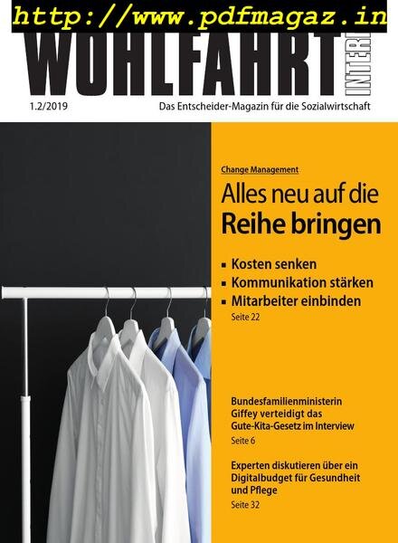 Wohlfahrt Intern – Marz 2019 Cover