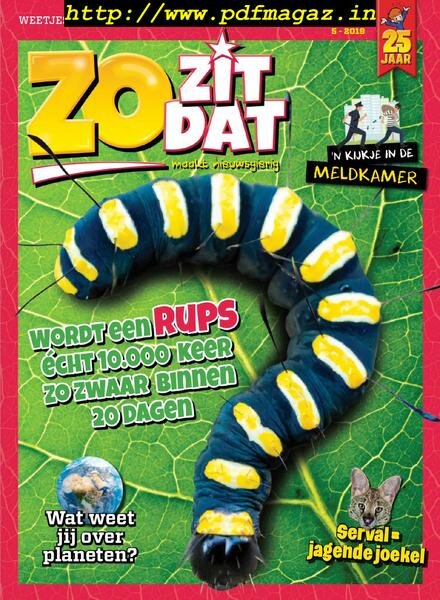 Zo Zit Dat – mei 2019 Cover