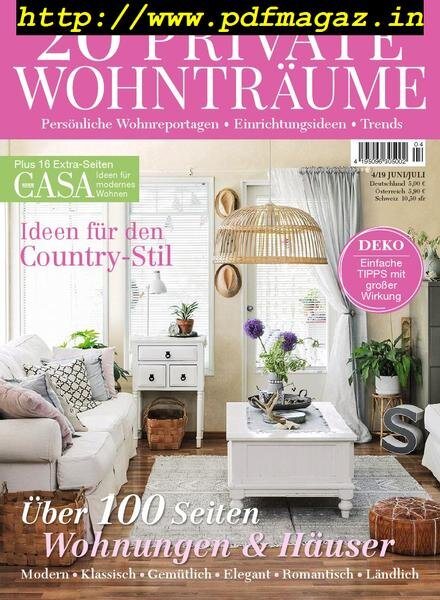20 Private Wohntraume – Mai 2019 Cover