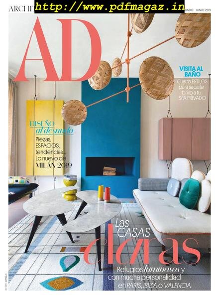 AD Architectural Digest Espana – junio 2019 Cover