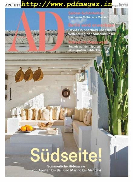 AD Architectural Digest Germany – Juli 2019 Cover