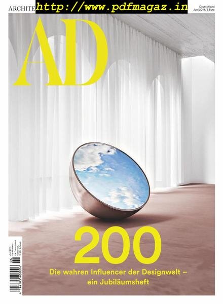 AD Architectural Digest Germany – Juni 2019 Cover