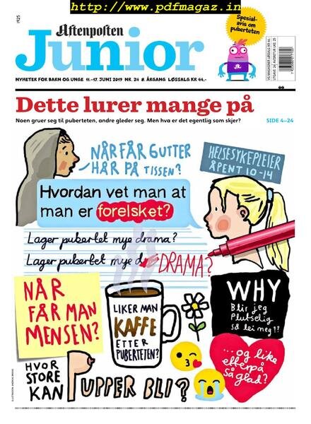 Aftenposten Junior – 11 juni 2019 Cover