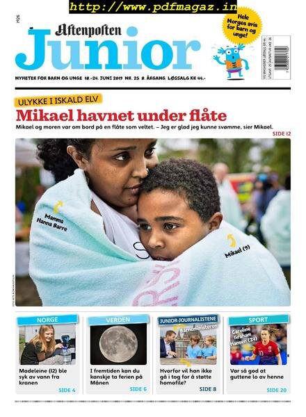 Aftenposten Junior – 18 juni 2019 Cover