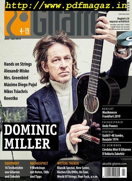Akustik Gitarre – Juni-Juli 2019 Cover